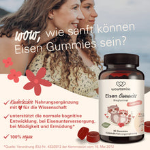 Laden Sie das Bild in den Galerie-Viewer, wowtamins Eisen Gummies