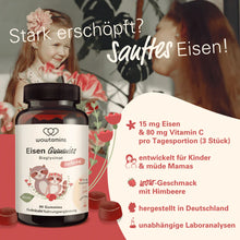 Laden Sie das Bild in den Galerie-Viewer, wowtamins Eisen Gummies