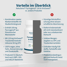 Laden Sie das Bild in den Galerie-Viewer, Pycnogenol® 100 &amp; VinOseed™
